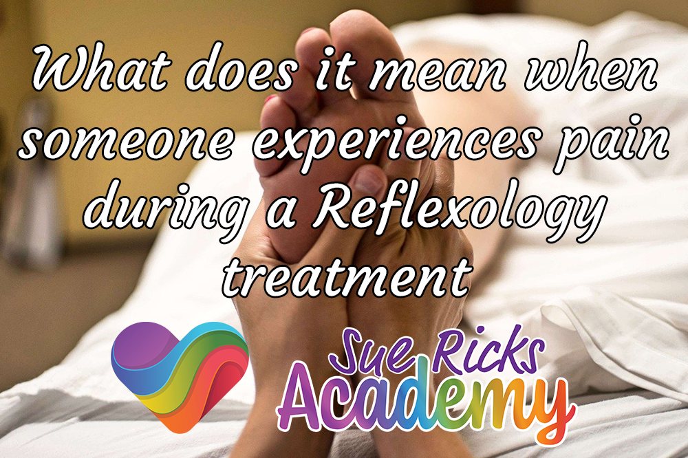What does it mean when someone experiences pain during a Reflexology treatment